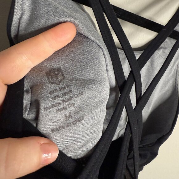 Primitive Women's Black Workout Strappy Sports Bra - Size M Medium - Picture 5 of 5